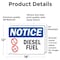 Signmission Diesel Fuel OSHA Notice Sign, Vinyl Decal, 18in W x 12in L, 2PK OS-2PACK-NS-D-1218-L-15408 - alternate 5